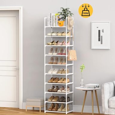 10-Tier Shoe Rack Up to 24 Pairs
