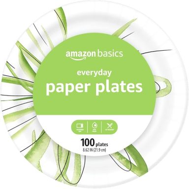 Set of 100 Paper Plates