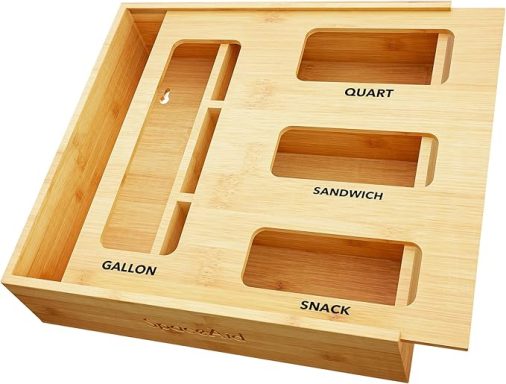 Bamboo Bag Storage Organizer